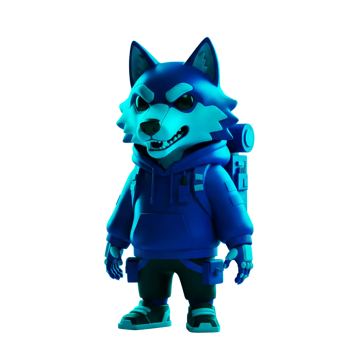 Cyberwolf Mascot